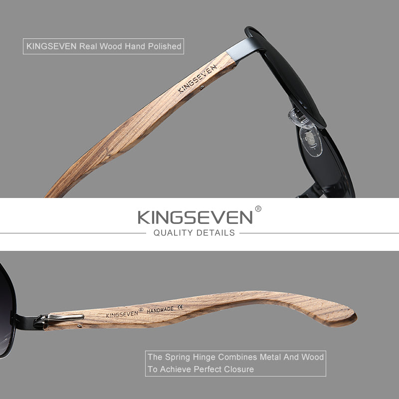 KINGSEVEN Sunglasses Wooden Series Z5518