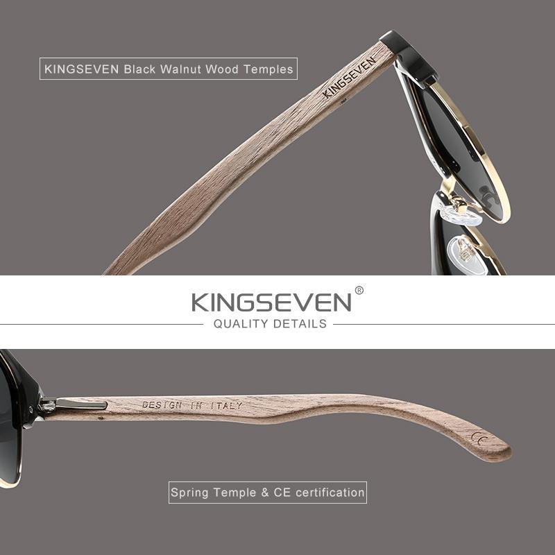 KINGSEVEN Sunglasses Wooden Series N5516