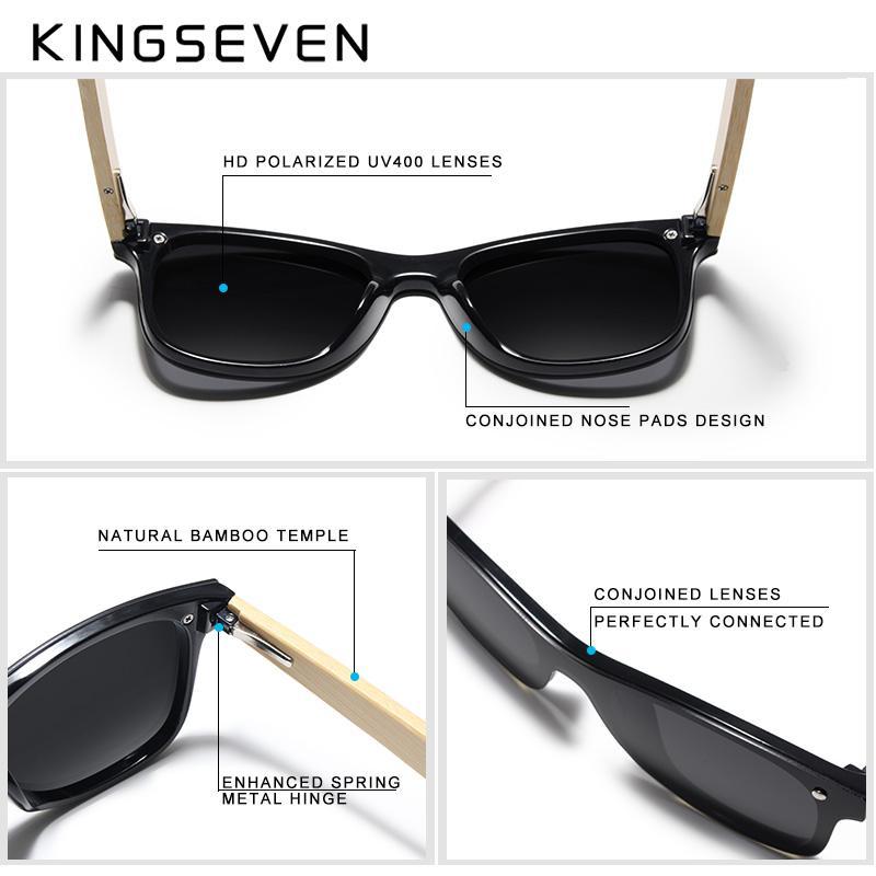 KINGSEVEN Sunglasses Wooden Series B5504