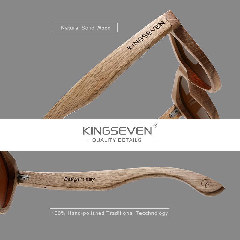 KINGSEVEN Sunglasses Wooden Series N5909