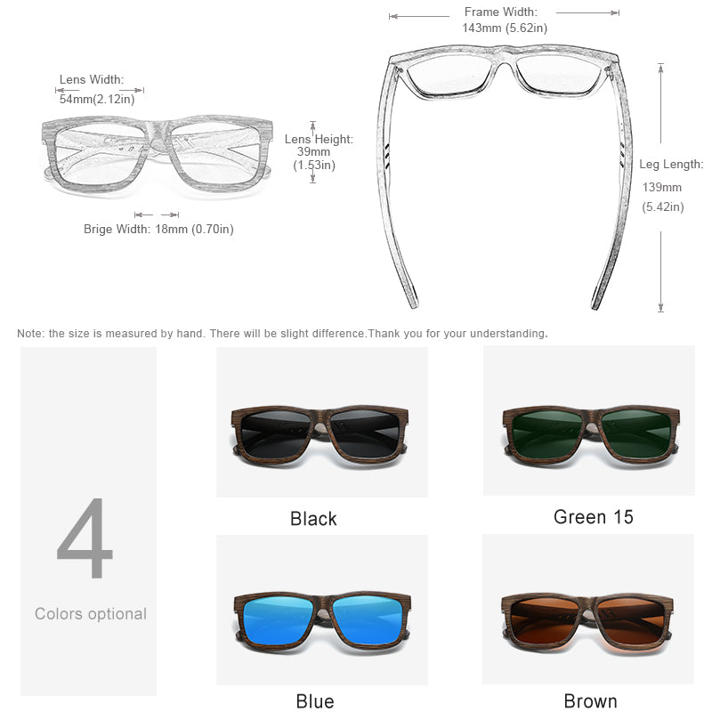 KINGSEVEN Sunglasses Wooden Series N5907