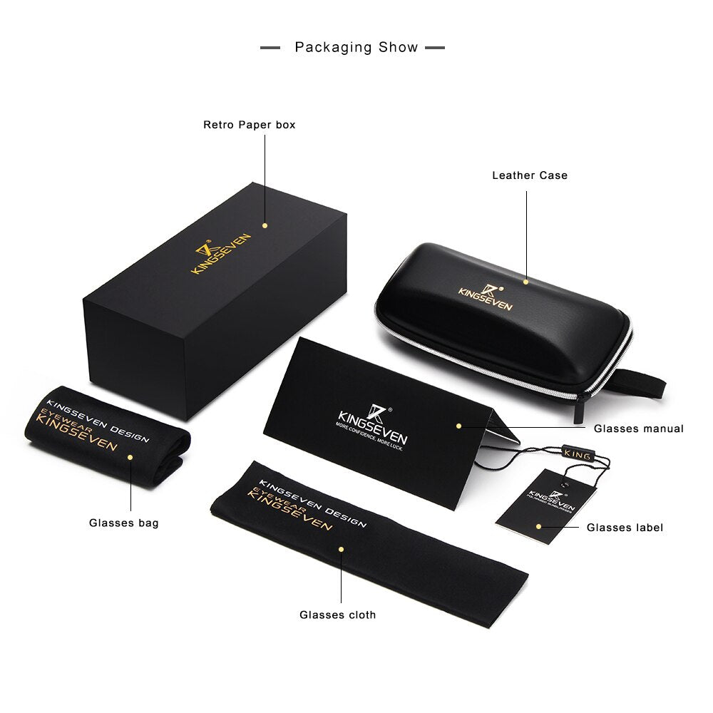 KINGSEVEN Sunglasses Aviator Series N724